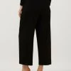 Zwarte Vanilia Pantalon Wafel Wide Leg