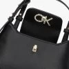 Zwarte Calvin Klein Schoudertas Re-lock Crossbody W/