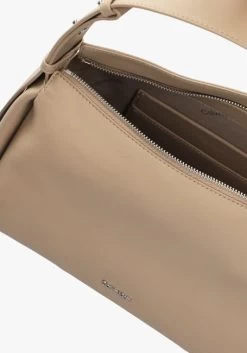 Beige Calvin Klein Schoudertas Elevated Soft Should
